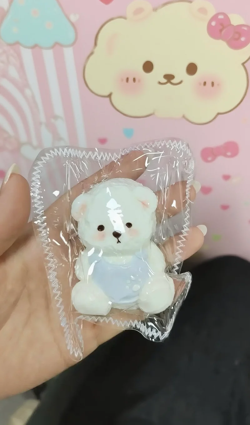 Bib Teddy Bear Taba Squishy Fidget Toy