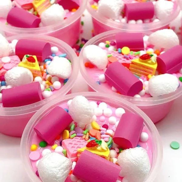Slime Rose Coton Fluffy