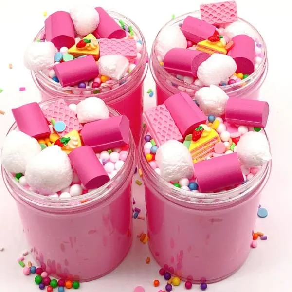 Slime Rose Coton Fluffy