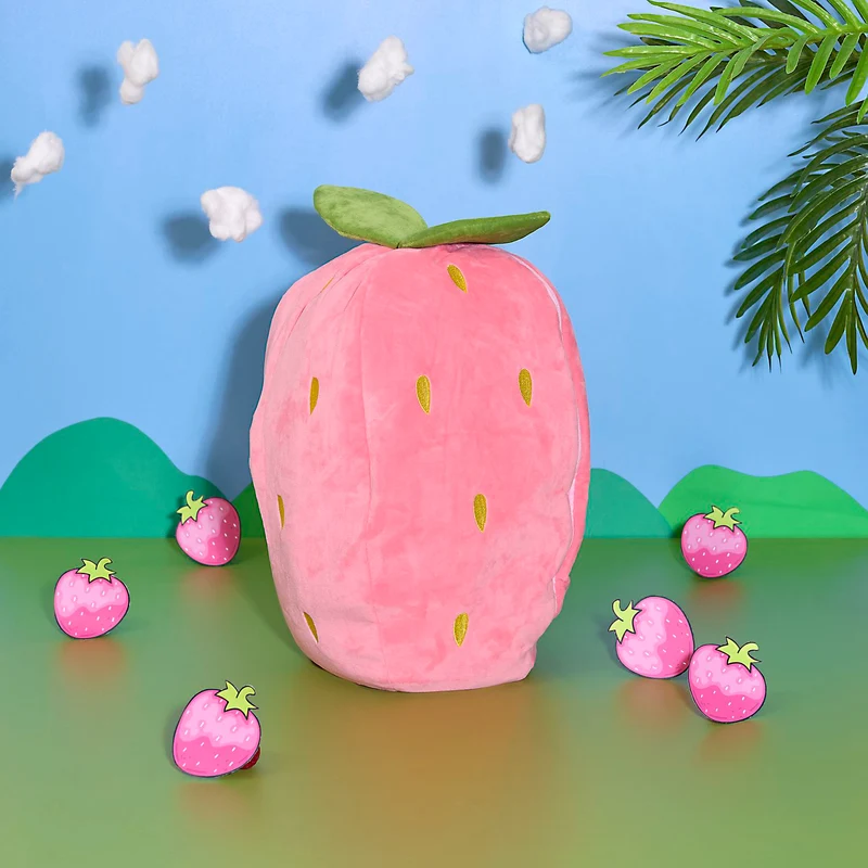 PELUCHE LAPIN SURPRISE FRAISE
