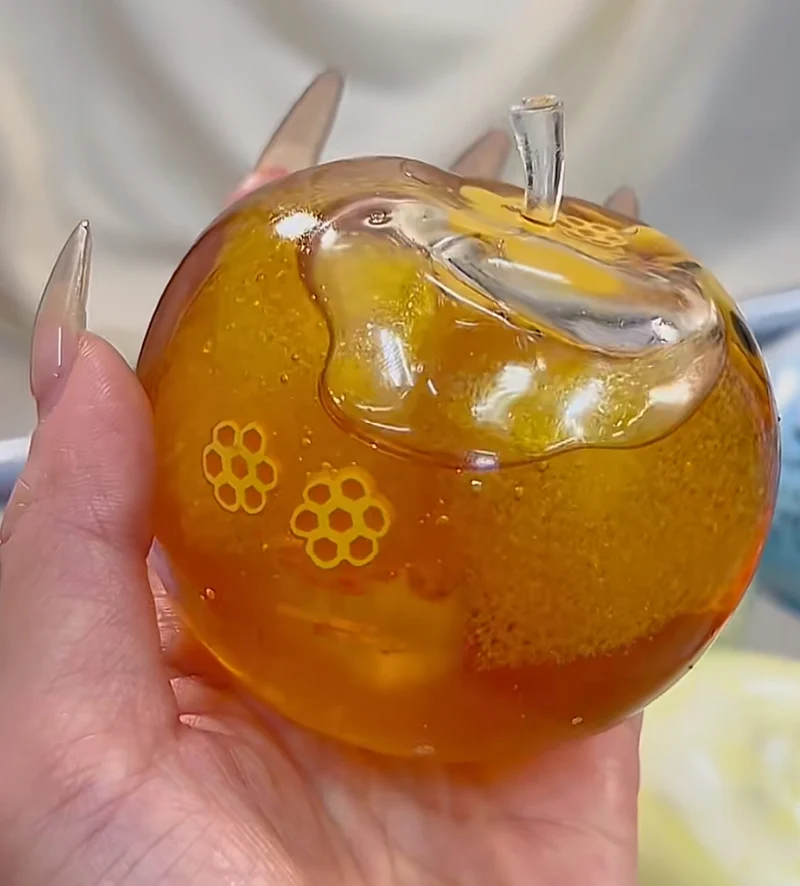 Honey Comb Apple Squishy Fidget Toy(Bounce Back)