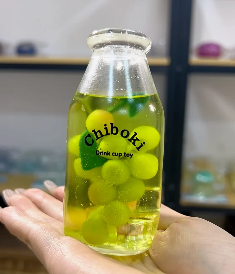Grape Squishy Bottle Fidget Toy