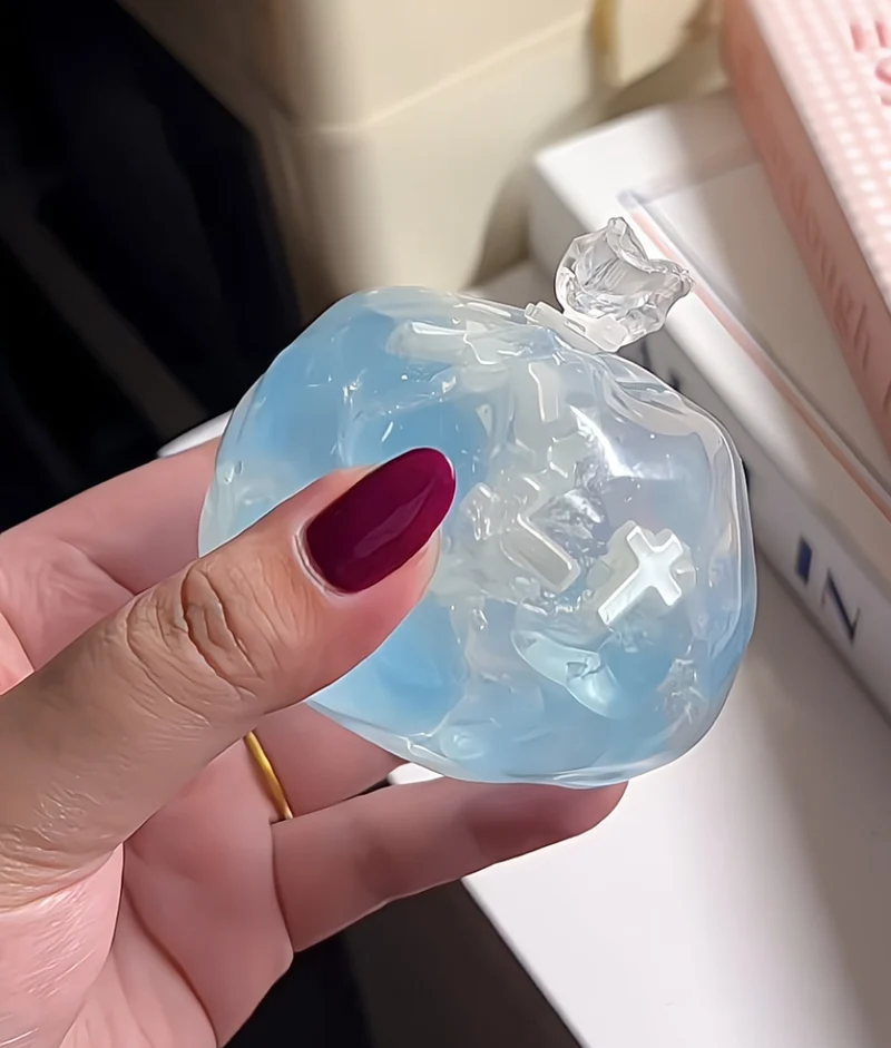 Crystal Heart Blessing ball(Zero-Bounce Back) Squishy Fidget Toy