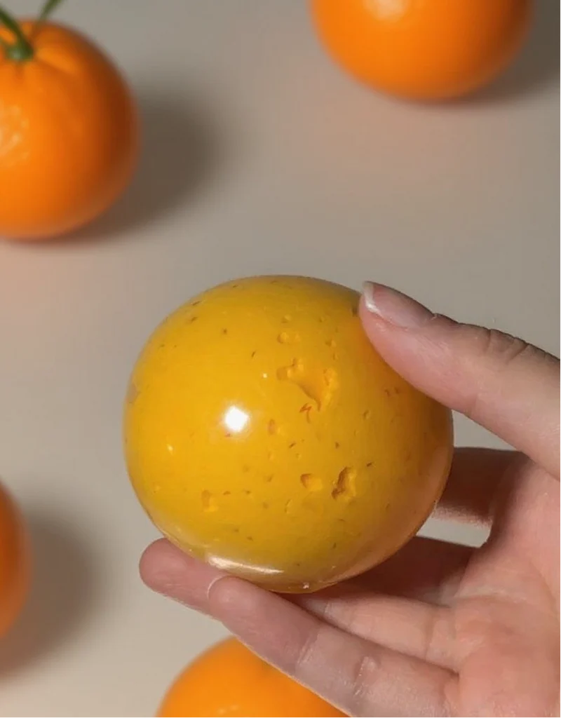 Orange Marshmallow Ball(Zero- Bounce Back) Squishy Fidget Toy