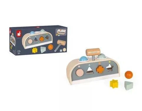 Janod Sweet Cocoon Tap Tap Shape Sorter - Trieur de formes