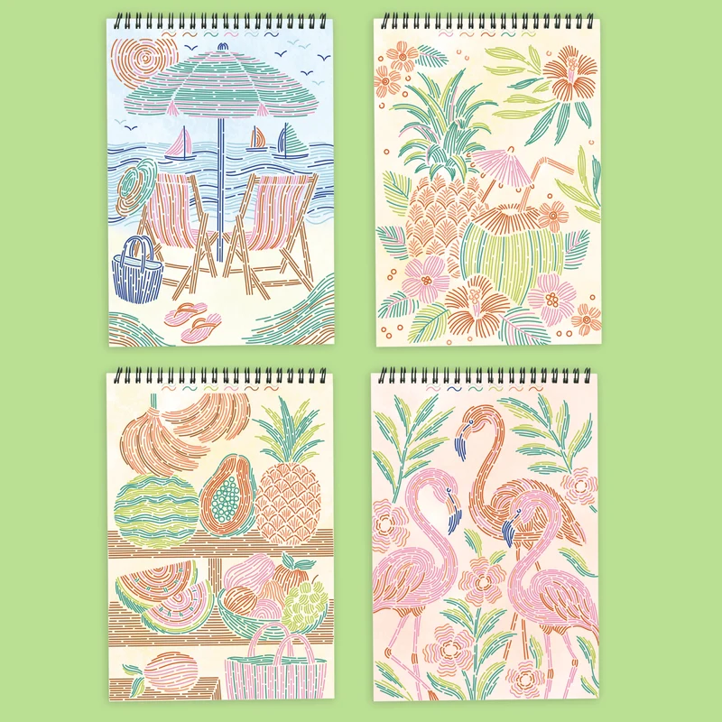 Lifelines FlowArt Trace-By-Line Tropical Paradise Activity Kit