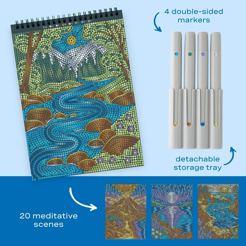 Lifelines FlowArt Dot-By-Letter Majestic Earth Activity Kit
