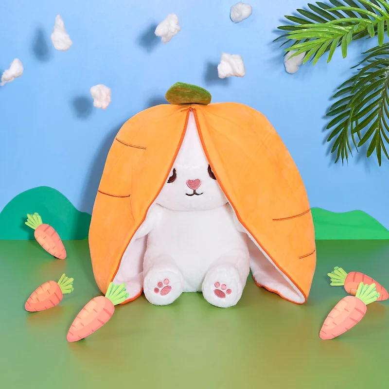 PELUCHE LAPIN SURPRISE CAROTTE