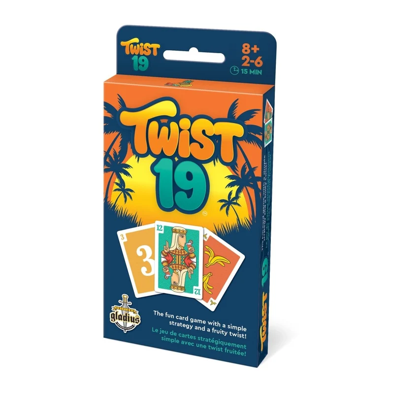 Twist 19 Card Game, 2-6 Players, 1 Count
