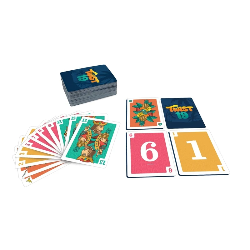 Twist 19 Card Game, 2-6 Players, 1 Count