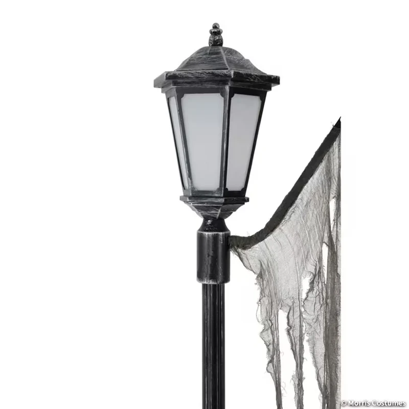 Light-Up Cemetery Archway with Bats & Creepy Cloth, Halloween Decoration, 91 Inches, 1 Count