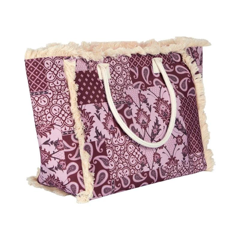 SAC CABAS BANDANA BORDEAUX