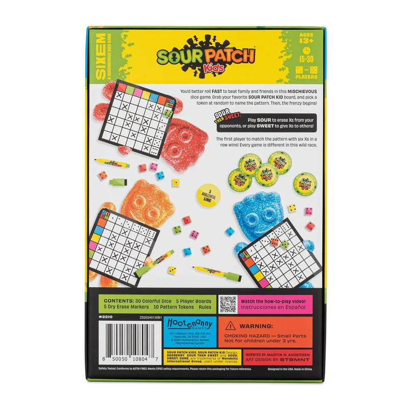 SIXEM Sour Patch Kids Dice Game