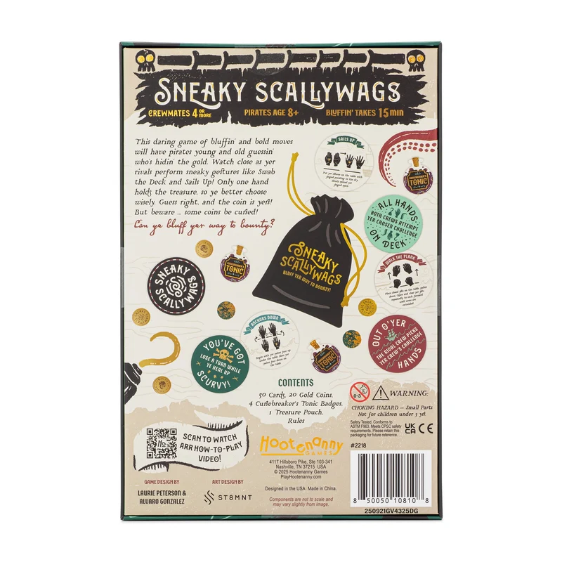 Sneaky Scallywags Dexterity Board Game