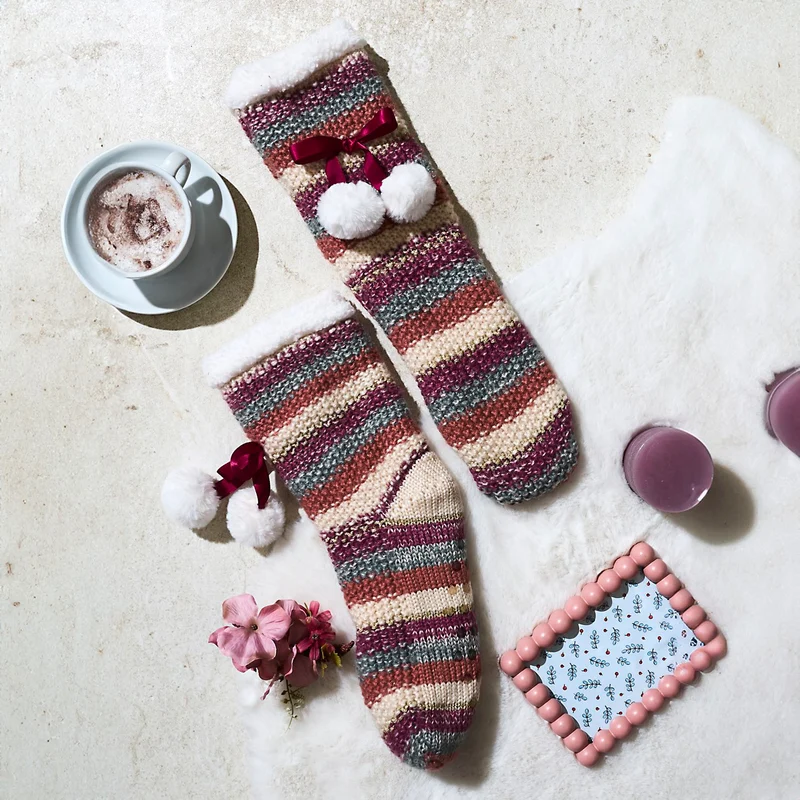 CHAUSSETTES EN MAILLE COSY FOLK
