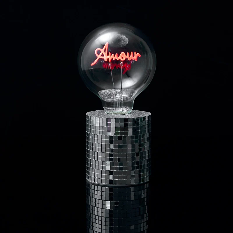 LAMPE AMPOULE DISCO AMOUR