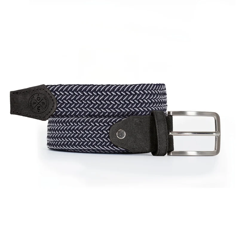 CEINTURE HOMME NOIR ET BLANC