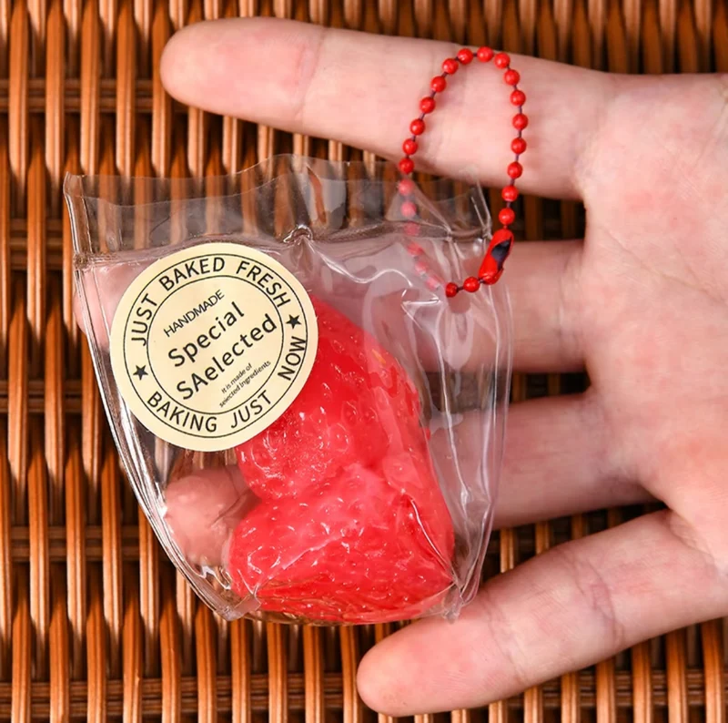 Little Fruit Squishy KeyChain Fidget Toy