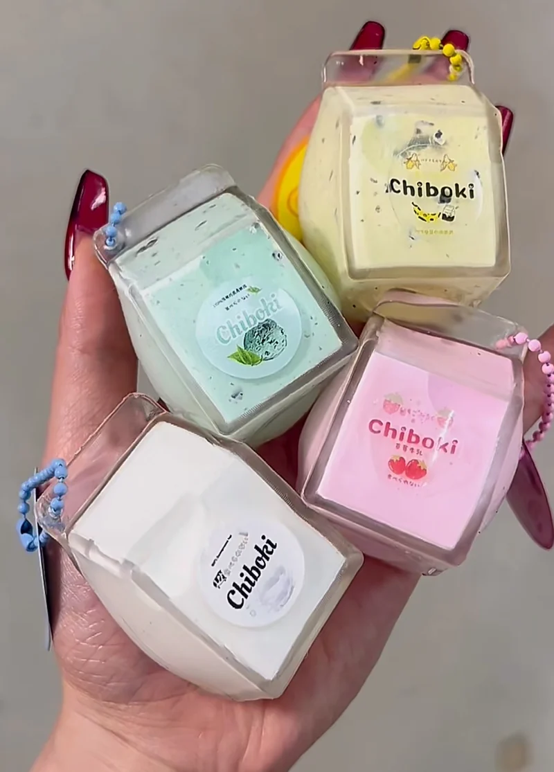 Small Milk Carton Bottle Fidget Toy