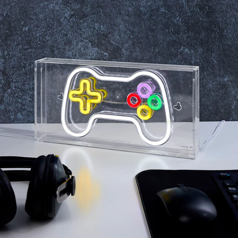 LAMPE EFFET NEON MANETTE