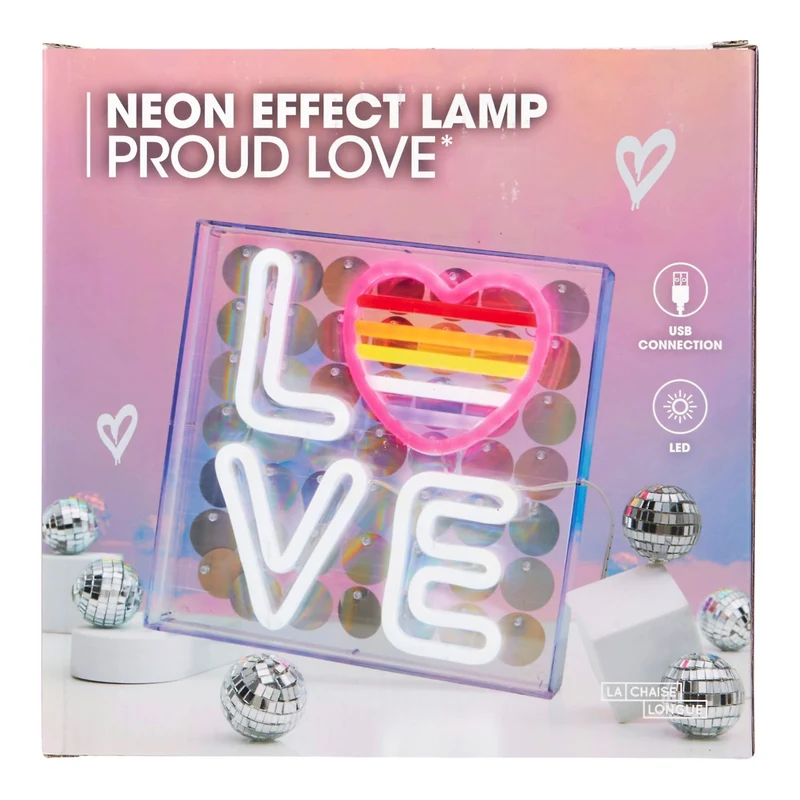 LAMPE EFFET NEON LOVE