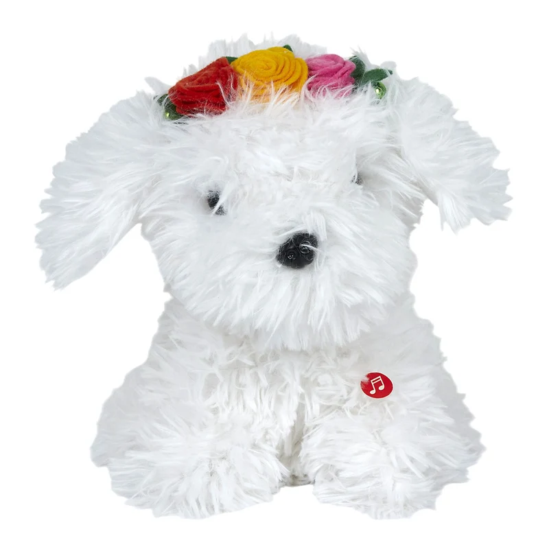 PELUCHE COQUETTE LE CHIEN QUI DANSE