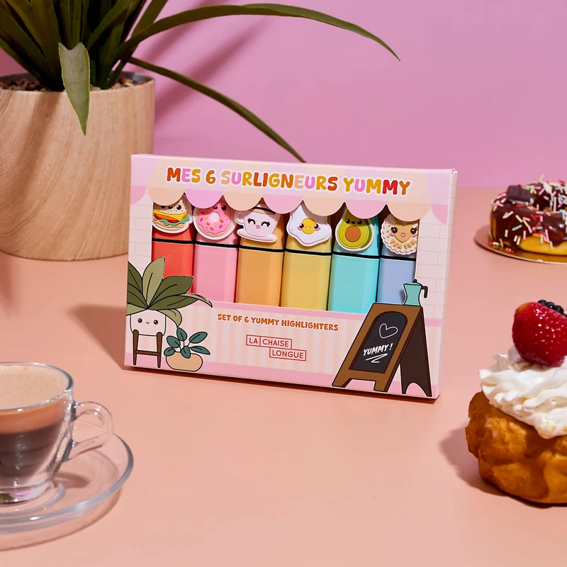 MES 6 SURLIGNEURS YUMMY