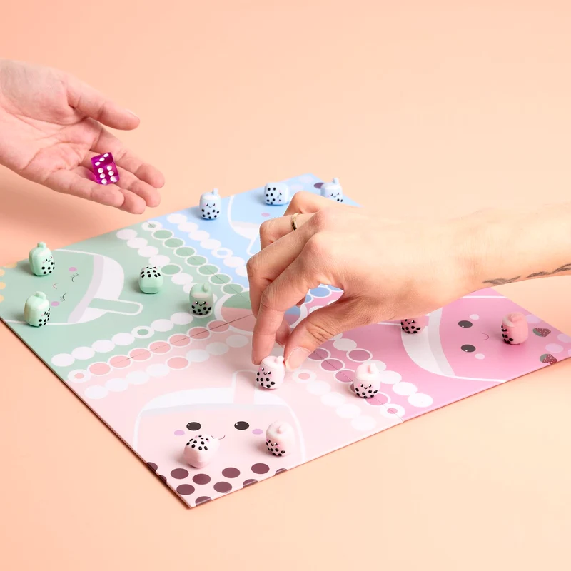JEU DES PETITS CHEVAUX KAWAII BUBBLE TEA