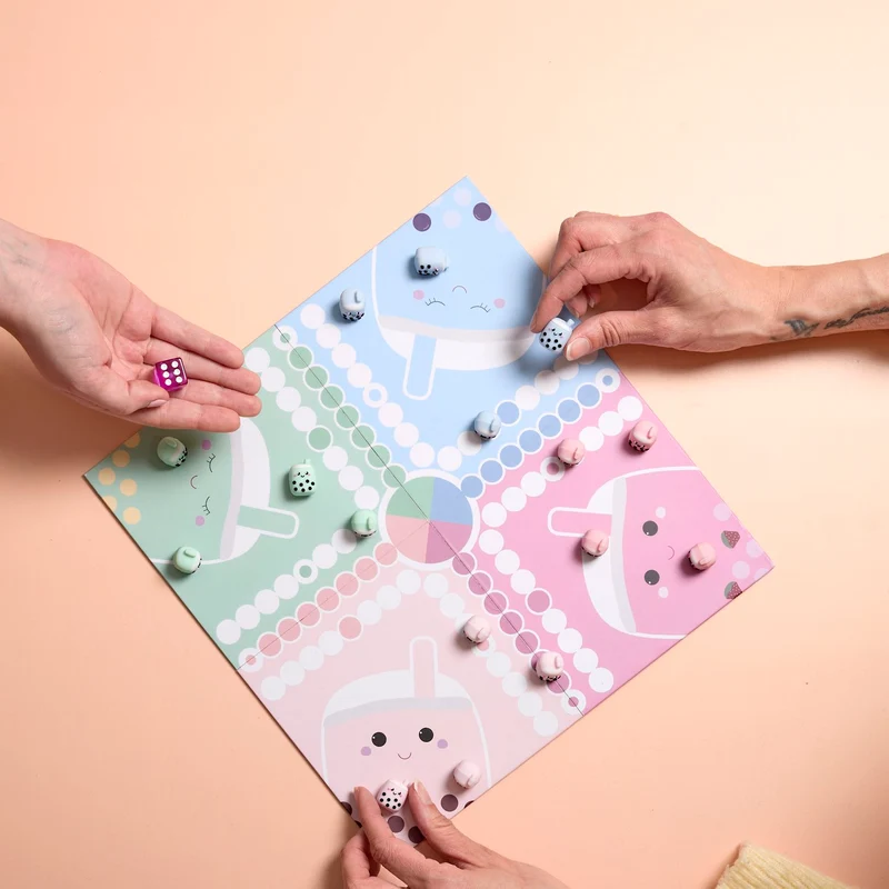 JEU DES PETITS CHEVAUX KAWAII BUBBLE TEA