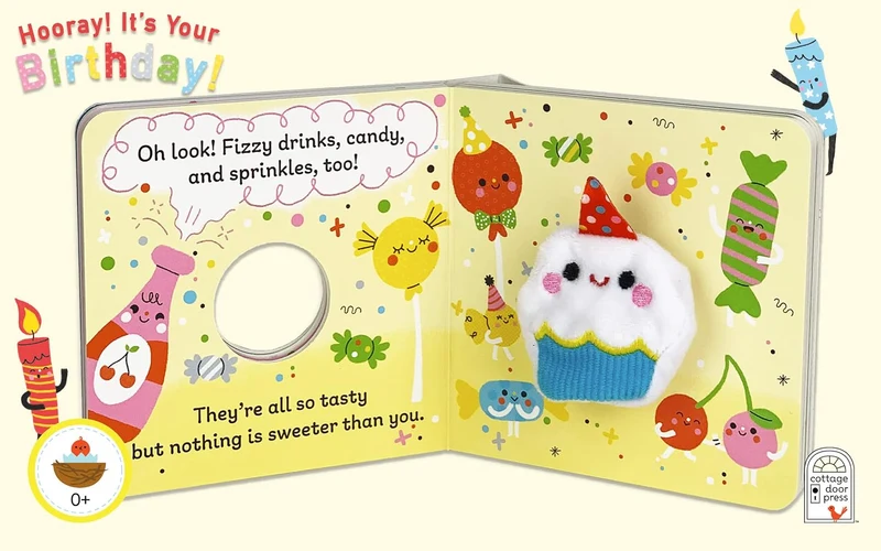Cottage Door Press Hooray It's Your Birthday! Finger Puppet Board Book