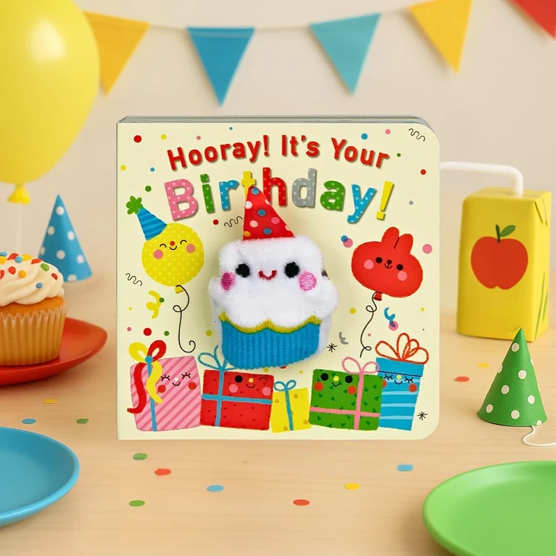 Cottage Door Press Hooray It's Your Birthday! Finger Puppet Board Book