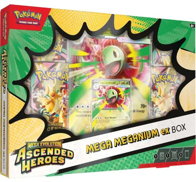 Pokemon Mega Evolution Ascended Heroes Mega Meganium ex Box