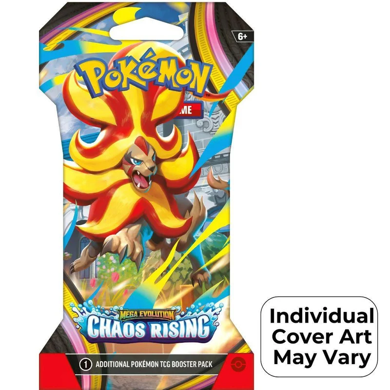 Pokemon Mega Evolution Chaos Rising Sleeved Booster Pack