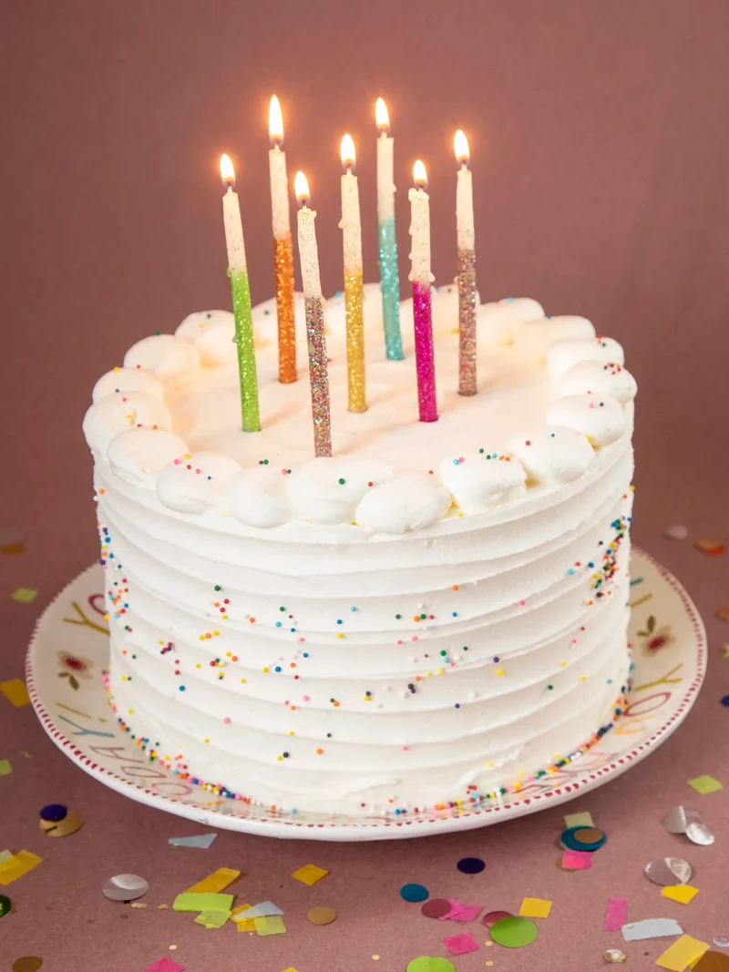Natural Life Wishing Candles Rainbow Decorative Wax Candles