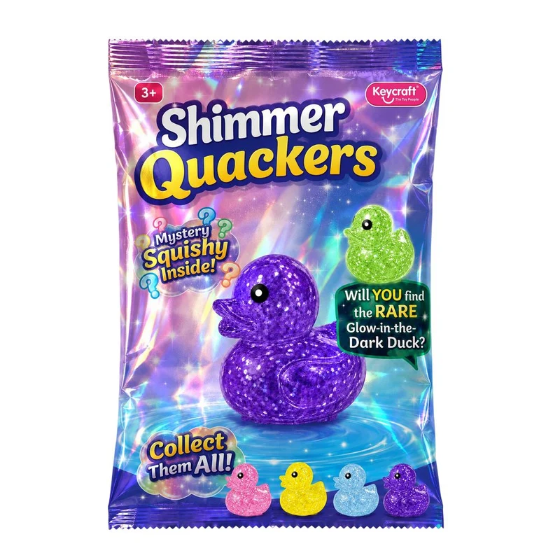 Keycraft Shimmer Quackers Mystery Squishy Duck Toy