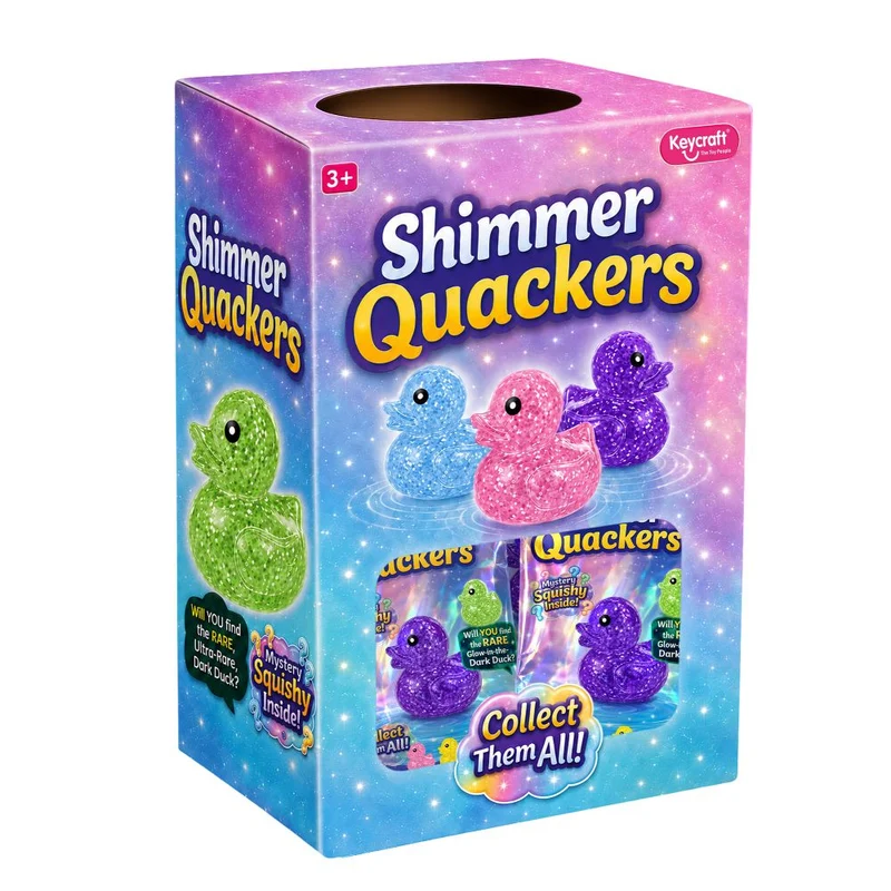 Keycraft Shimmer Quackers Mystery Squishy Duck Toy