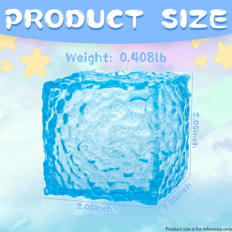 Single Squishy Textured Cube