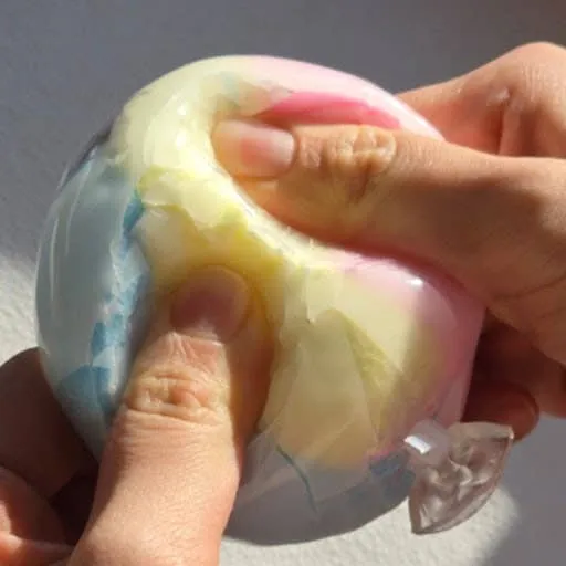 Cotton Candy Wax Breaking Squishy Stress Ball