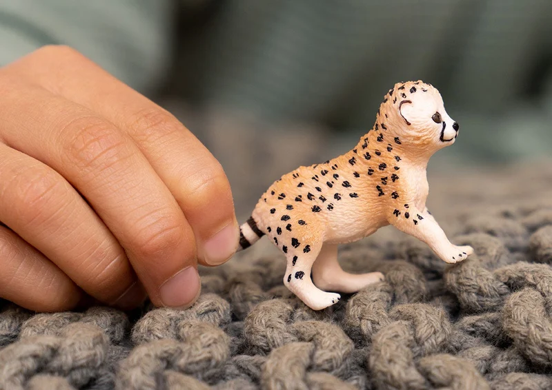 Schleich Wild Life Cheetah Baby Figurine Realistic Animal Toy