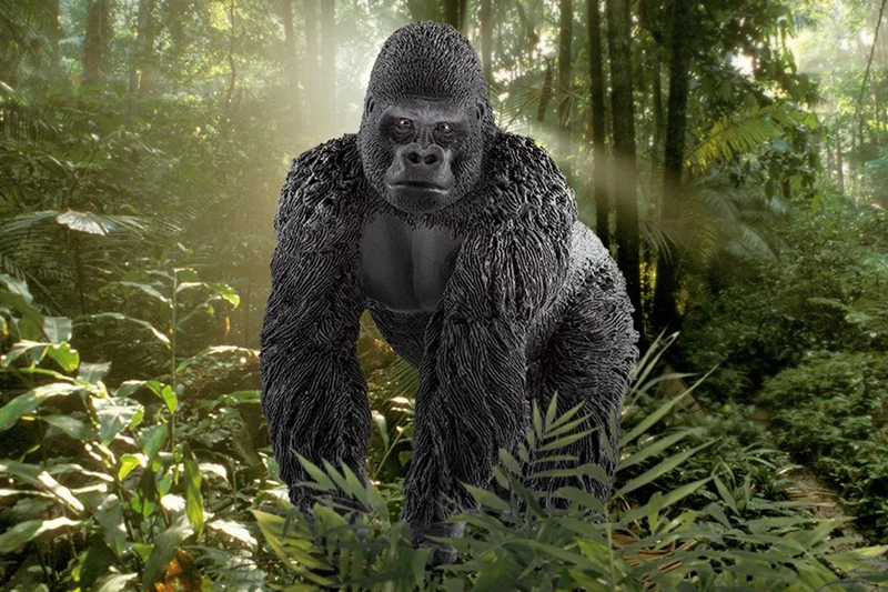 Schleich Wild Life Male Gorilla Animal Figurine Toy