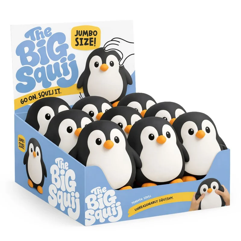 Keycraft The Big Squij Penguin Slow-Rise Sensory Squishy Toy