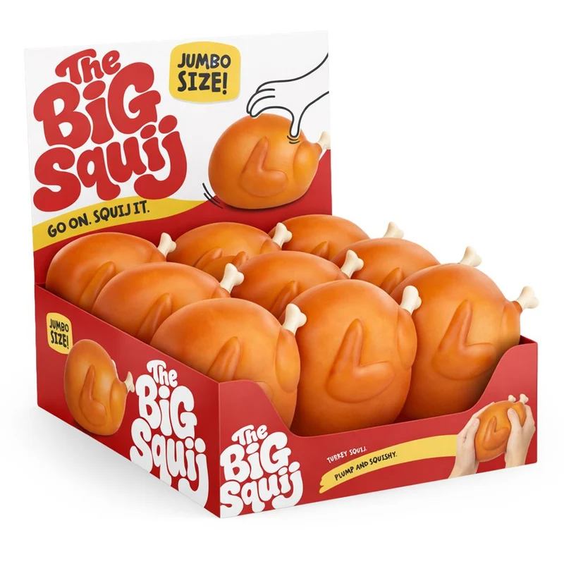 Keycraft Big Squij Jumbo Turkey Slow-Rise Squishy Toy