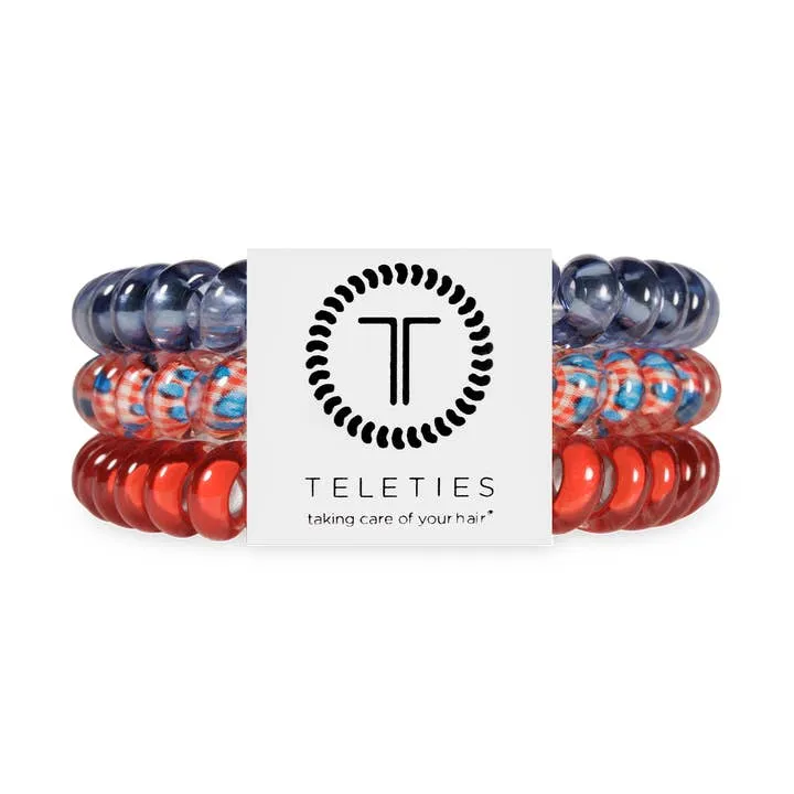 TELETIES Spiral Hair Coils Small Blueberry Farms Hair Ties