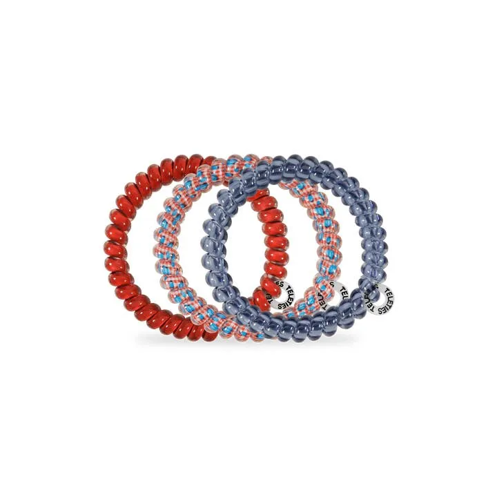 TELETIES Spiral Hair Coils Small Blueberry Farms Hair Ties