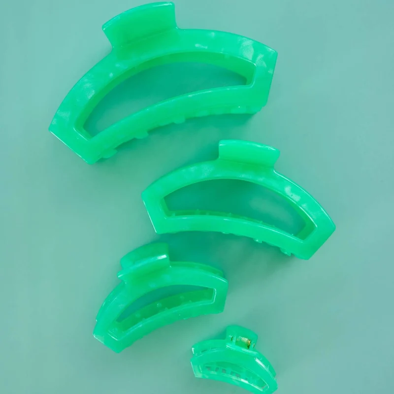 Teleties Large Open Claw Hair Clip Spring Splash