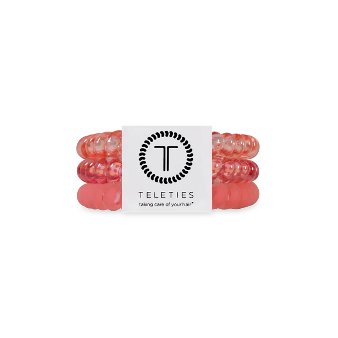 TELETIES Dreamsicle Hair Ties Small Orange Pink