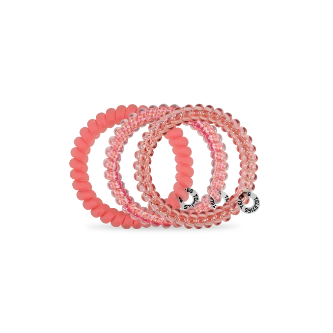 TELETIES Dreamsicle Hair Ties Small Orange Pink