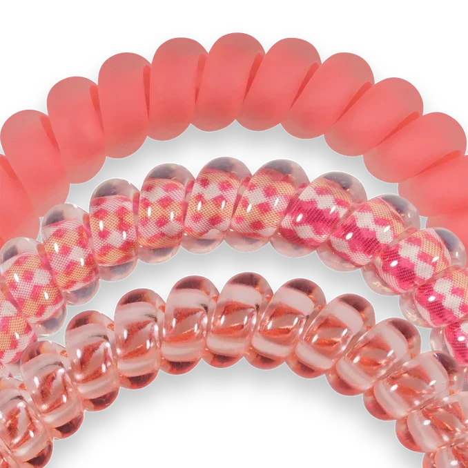 TELETIES Dreamsicle Hair Ties Small Orange Pink