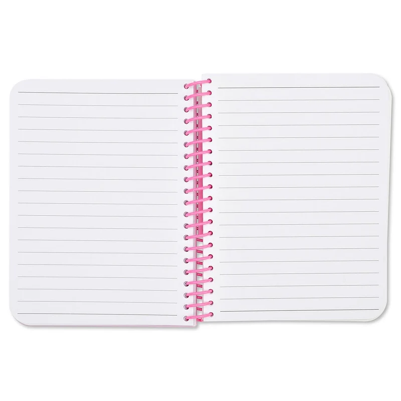 Candy Land Charmed Journal 5x7 Spiral Notebook with 5 Charms