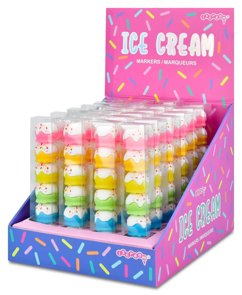 Iscream Stackable Ice Cream Markers 6-Pack Stationery Set